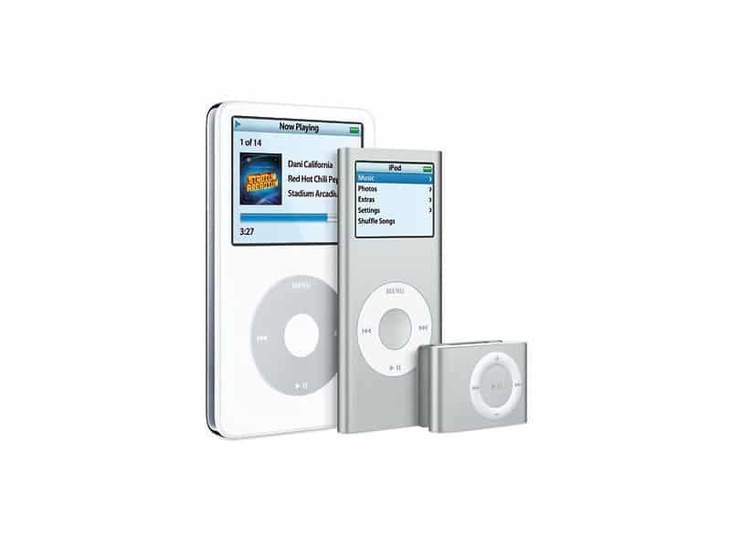 iPod-Modelle (iPod 6G, iPod nano 2G, iPod shuffle 2G)