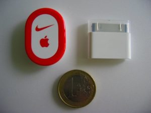 Nike+iPod Sport Kit - Vergleich mit 1-Euro-Stück