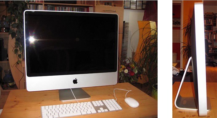 iMac von vorne und von der Seite