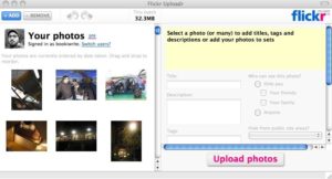 Flickr Uploadr - Screenshot