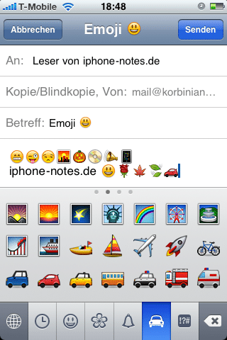 Emoji in iPhone OS 2.2