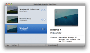 Windows 7 in der virtuelle Maschine