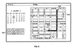 Patentskizze: Kalender mit Kartenfunktion