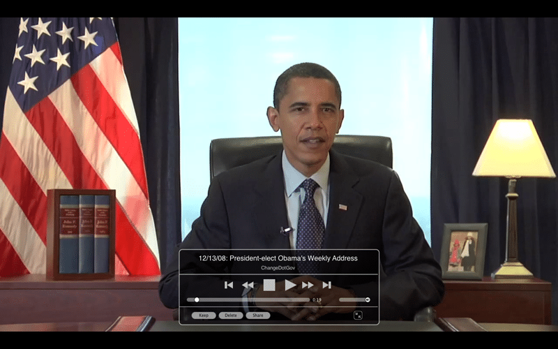 Miro im Vollbild - Wochenansprache von Obama