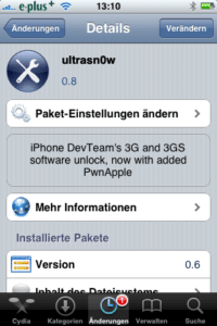 ultrasn0w 0.8 - Screenshot