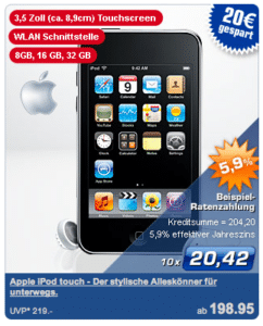 iPod touch bei PLUS