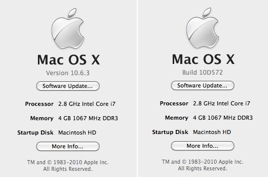 Mac OS X 10.6.3 vorab