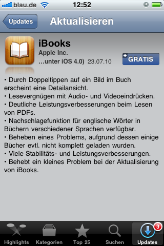 iBooks 1.1.2 behebt Probleme