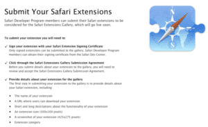 Apple: Launch der Safari Extensions Galerie in Kürze