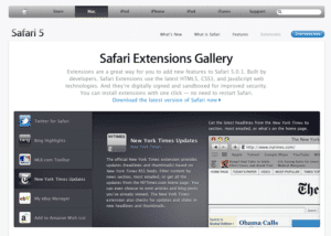 Safari 5.0.1: Update mit Extensions
