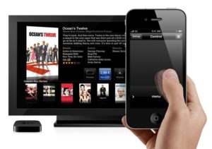 Remote steuert Apple TV