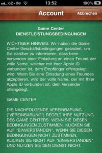 Game Center: Nickname in Kombination mit Realname