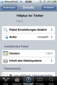 140plus for Twitter - Screenshot