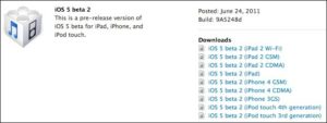 iOS 5 Beta 2 - Screenshot