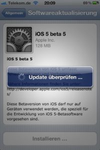iOS 5 - Over the Air