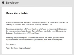 iTunes Match: Apple löscht erneut Musikbibliotheken