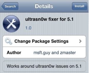 ultrasn0w fixer for 5.1 - Screenshot