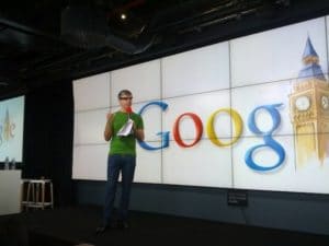 Larry Page mit Google Glass