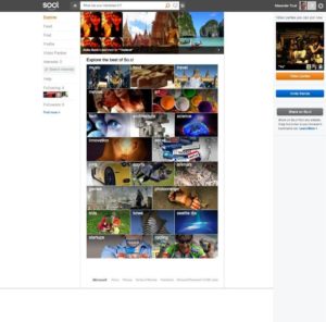 So.cl, Screenshots von Microsofts Social Network für Suchanfragen