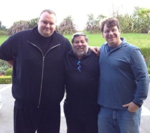 Kim DotCom, Steve Wozniak und Ira Rothken