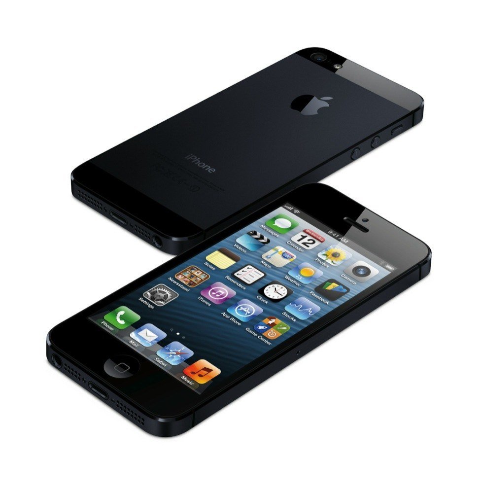 iPhone 5 in Schwarz - Vorder- und Rückseite