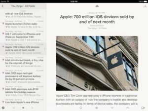 Reeder 2 - iPad-Screenshot