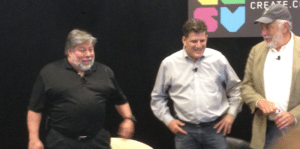 Szeve Wozniak und Nolan Bushnell aut C2SV-Konferenz, Foto: MacRumors