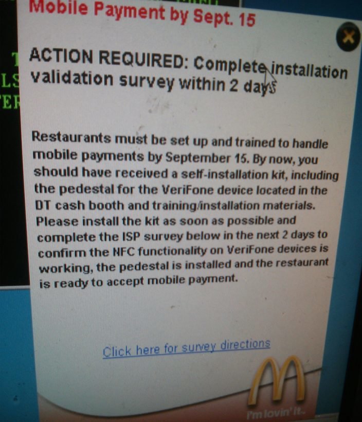 McDonalds - Memo Mobile Payment