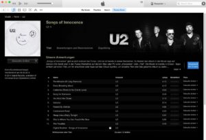 U2 - Songs of Innocence im iTunes Store
