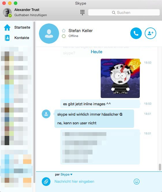 Skype 7 - Screenshot