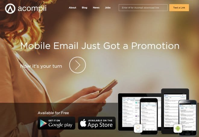 Acompli-Homepage