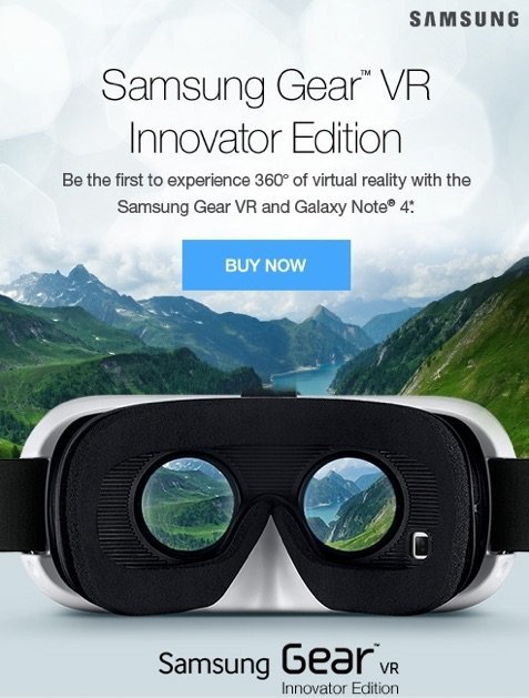 Samsung Gear VR - Newsletter