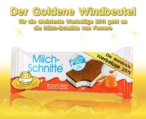 Goldener Windbeutel 2011 Milch-Schnitte