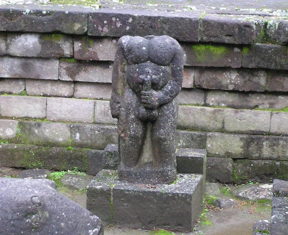 Masturbierende Statue in Indonesien