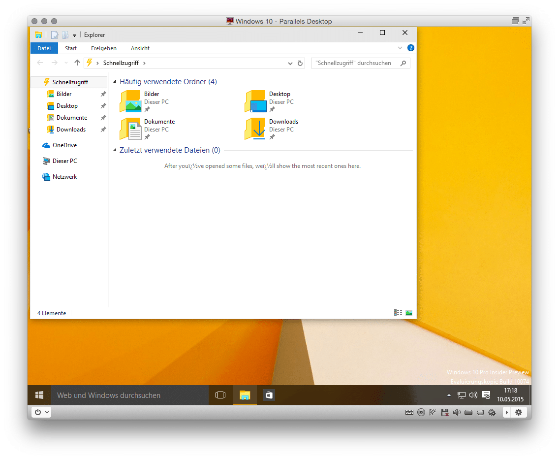 Windows 10 vs. Parallels Desktop 9