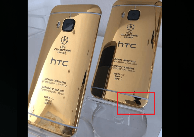 HTC One M9 - CL-Promo mit iPhone fotografiert