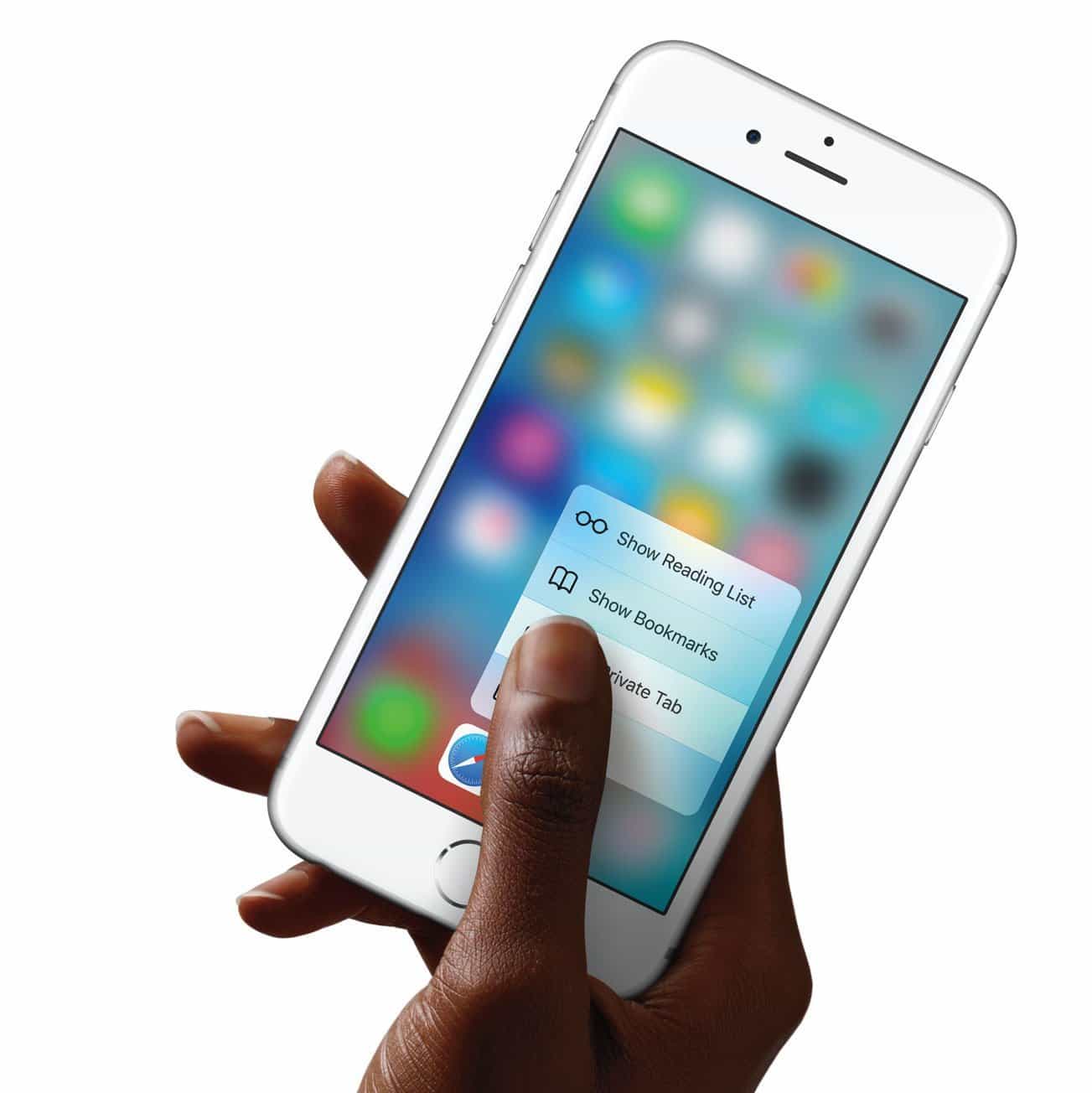 Не работает 3d touch в iphone 6s