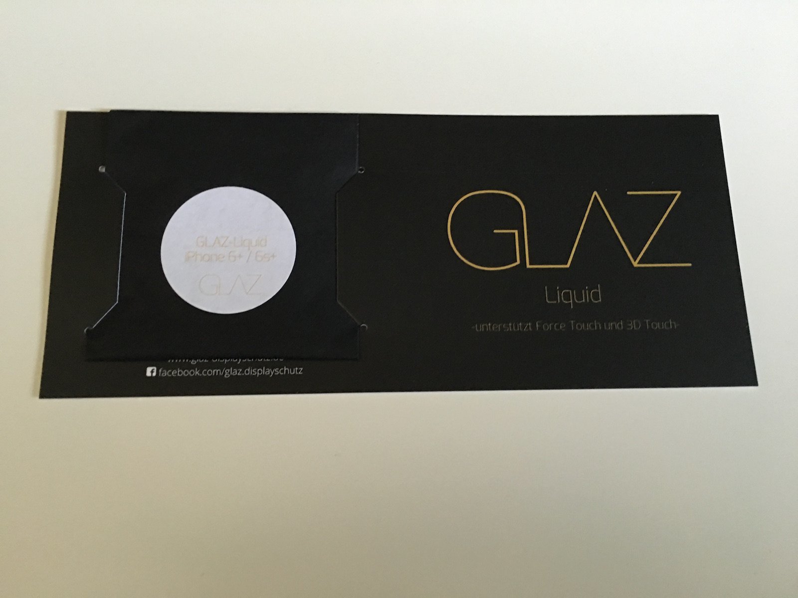 Liquid GLAZ - Verpackung