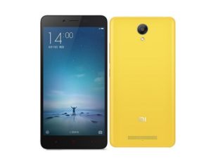 Xiaomi RedMi Note 2 in Gelb