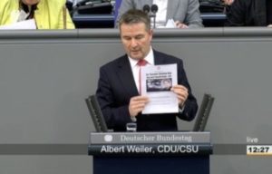 Albert Weiler im Bundestag