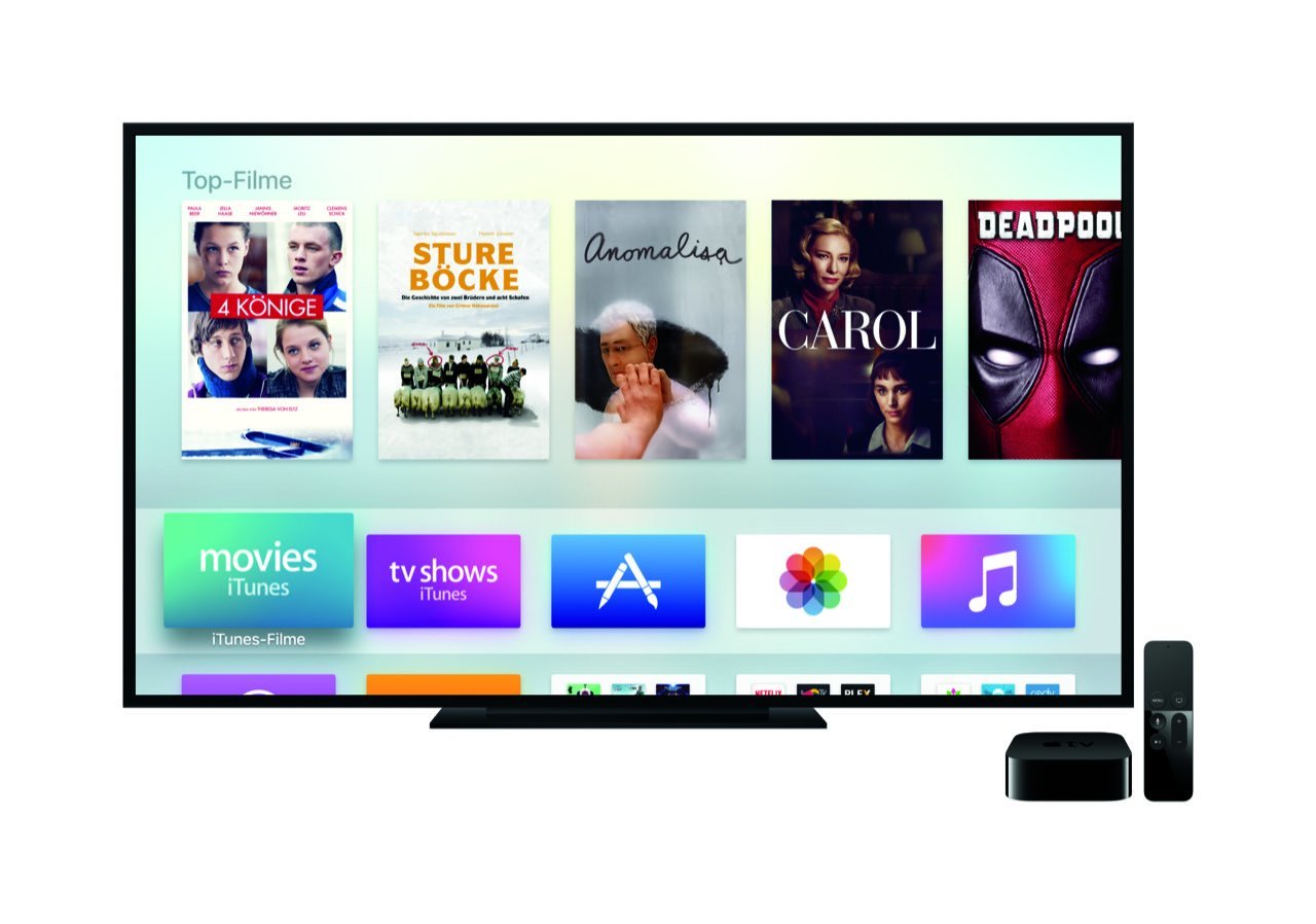 Apple TV Hauptmenü - Apple