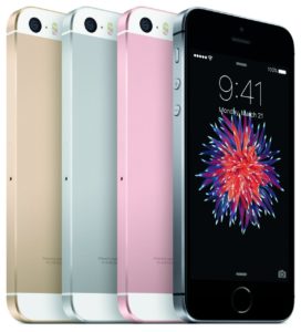 iPhone SE in Gold, Silber, Rosegold und Space Grau