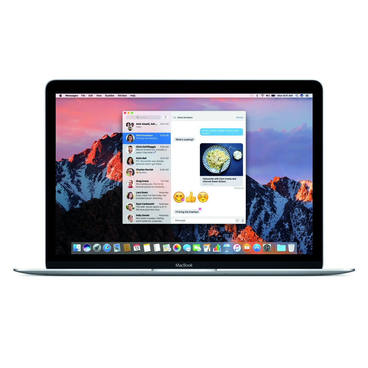 macOS Sierra Nachrichten-App (MacBook) - Apple