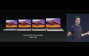 MacBook Pros (Kaby Lake) - Screenshot Keynote