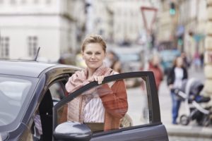 Uber-Fahrerin in Deutschland