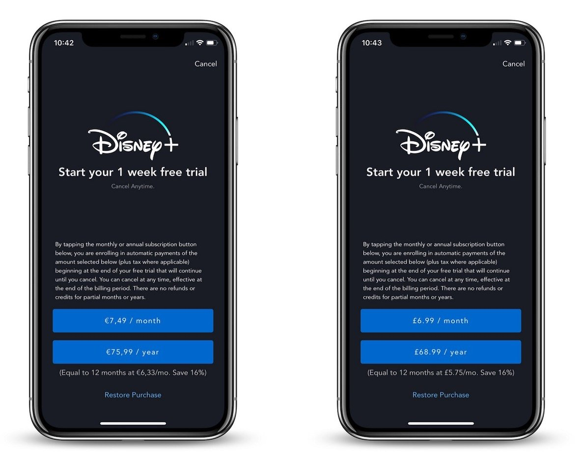 Disney+ auf dem iPhone