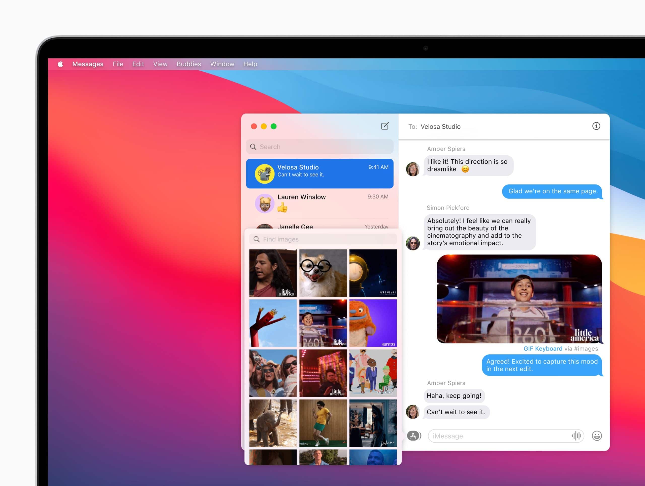 Nachrichten-App in macOS Big Sur