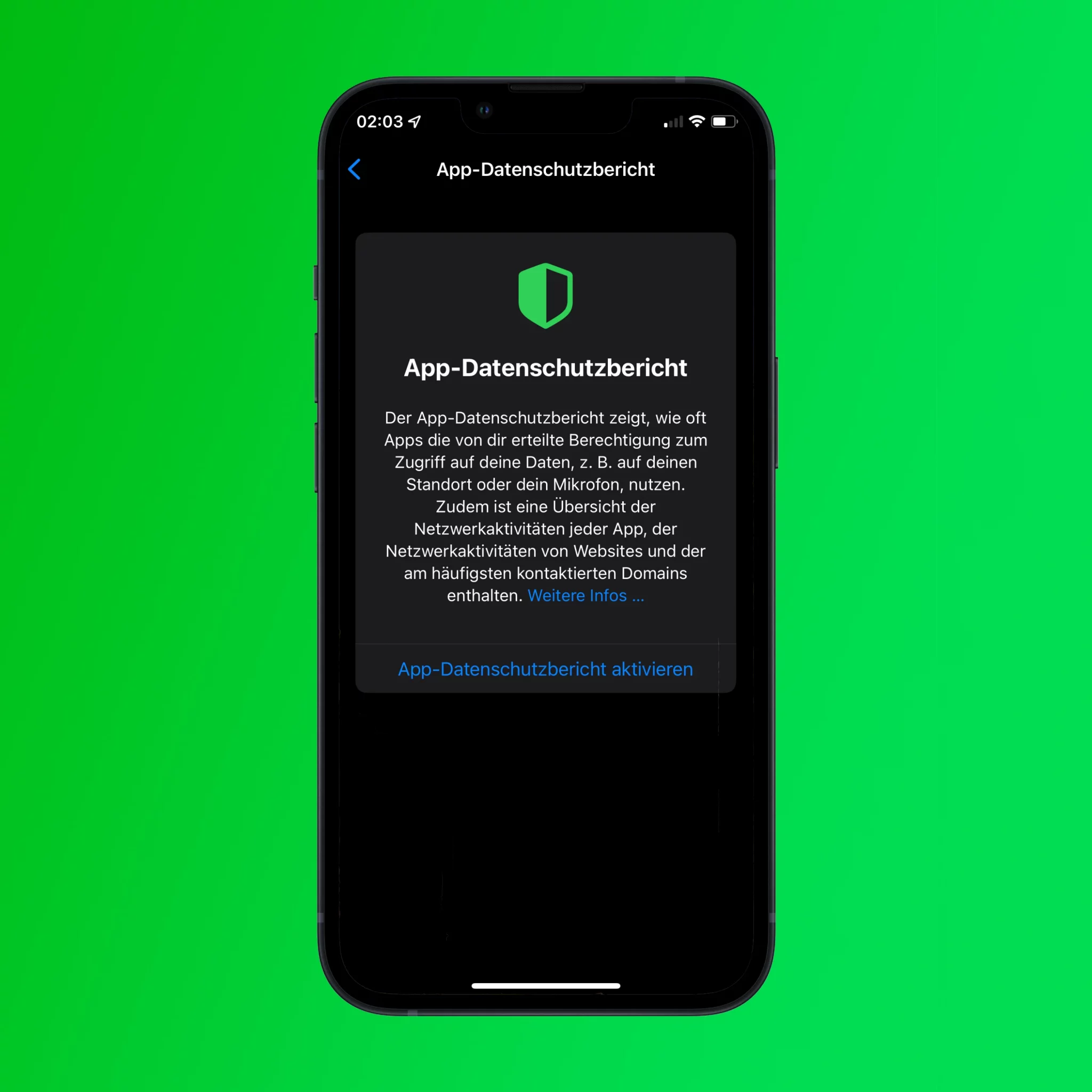 iOS 15.2: App-Datenschutzbericht einrichten – so geht’s
