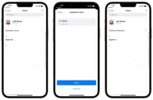iOS 16: Kontakte zusammenführen