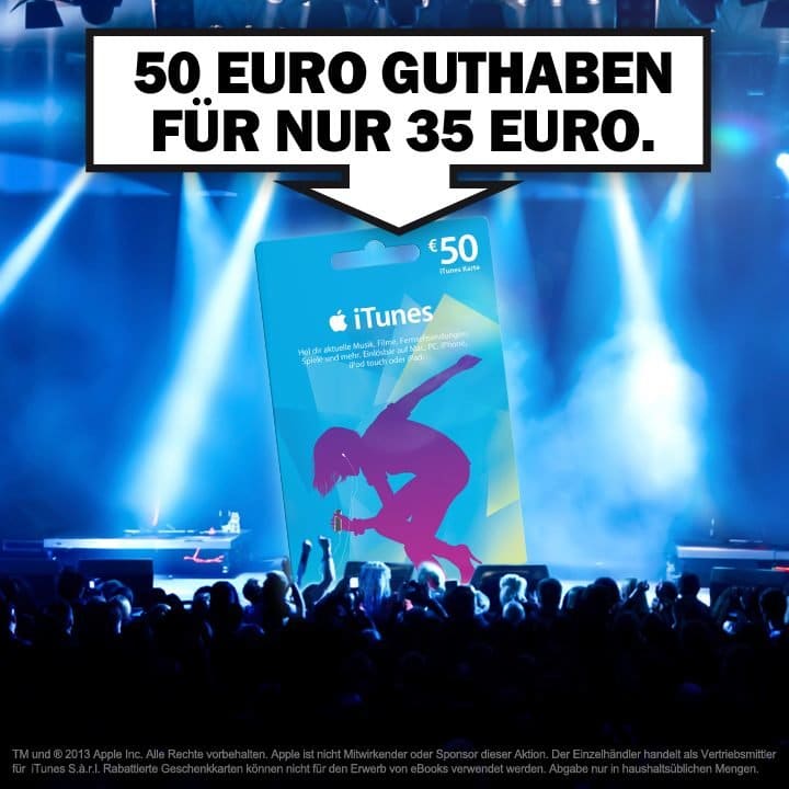 Media Markt-Aktion: iTunes-Karten günstiger